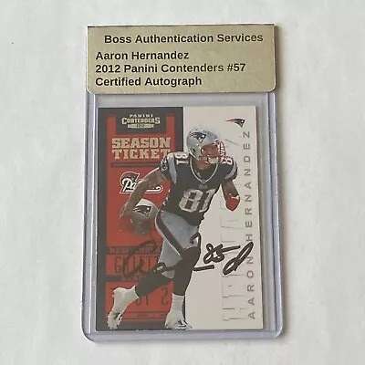 Aaron Hernandez BAS Certified Auto Signed Autograph New England Patriots NFL • $1.25