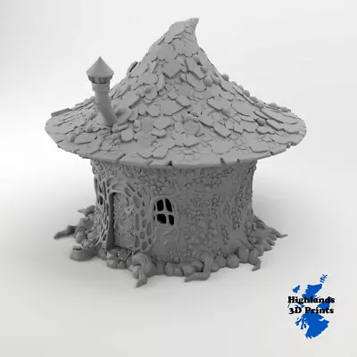 Goblin Mushroom Hovel Scatter Terrain Tabletop Gaming DnD 3DPrint 32/28/20/15/10 • £13.59
