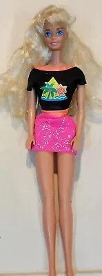 Vtg Mattel Glitter Hair Barbie Doll Outfit On Wrong Blonde 1993 VGUC C336G  • $16.07