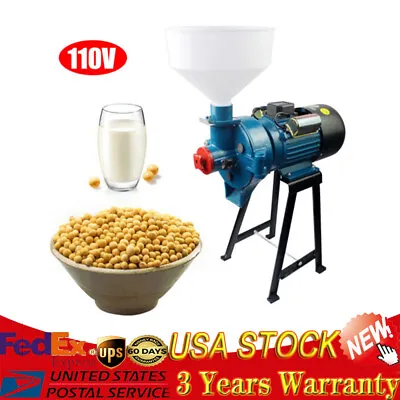 Heavy Duty Electric Grinder Mill Grain Corn Wheat Feed Flour Cereal Machine 110V • $173.85