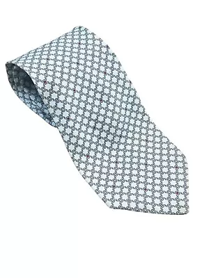 Celine Italy Blue Link Chain  Luxury Smooth  Silk Neck Tie Holiday Sale • $33.99