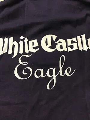 Vintage White Castle Eagle 49Indy Car Racing 3 Button Collar Shirt S 34-36 NOS • $45