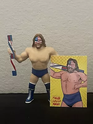 Hacksaw Jim Duggan USA WCS MWFP Major Wrestling Figure Podcast Bendies Figure LS • $19.99