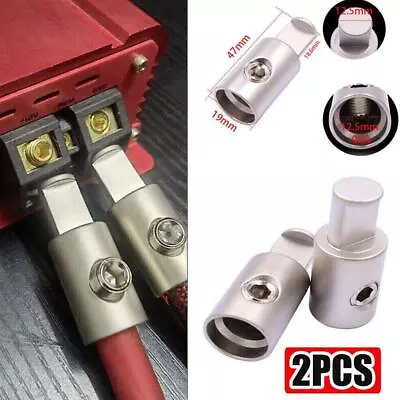 2X Car Audio AMP 1/0 Gauge Power Ground Wire Pin AWG Terminal Input Wire Reducer • $8.51