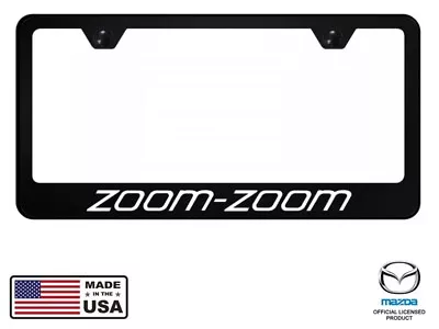 Mazda Zoom-Zoom Black Unbreakable Polycarbonate License Plate Frame - Licensed • $22.95