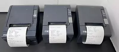 $145 • Buy Lot Of 3 Epson Micros POS Receipt Printer TM-T88III Model M129H X2 / M129C X1