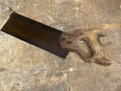 Vintage Wood And Metal Old Tenon Saw • $44.51