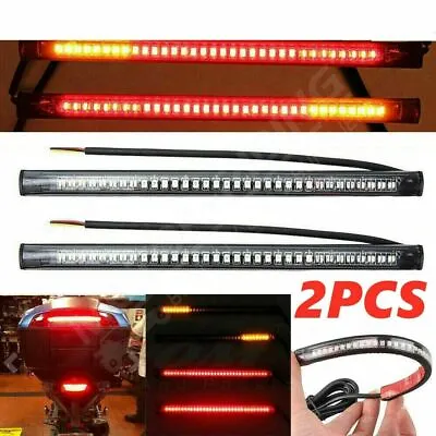 Motorcycle LED Strip Running Brake Stop Turn Signal Tail Light For Honda Suzuki • $9.99