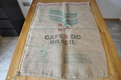 Large Empty Coffee Bean Hessian Burlap Jute Sack Bag Garden Planter Smoker Fuel • £4.90