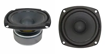 NEW (2) 4-1/2  Woofer Speakers.Replacements.8ohm.Home Audio.PAIR.4.5 .ext. Range • $54