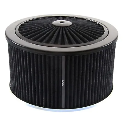 Extraflow All Black Air Cleaner Filter 9 X 5  Assy Fit Holley 5-1/8  Base • $134.95