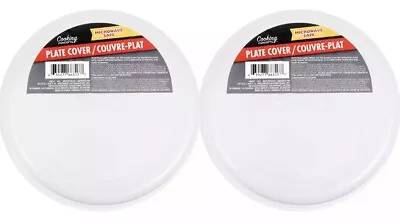 2 PK Cooking Concept MICROWAVE PLATE COVER LID 10  PLASTIC DISH SPLATTER TOPPER • $13.99