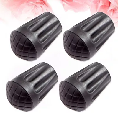  4 PCS Outdoor Practical Walking Sticks Caps Shock Absorbing Use • £7.69