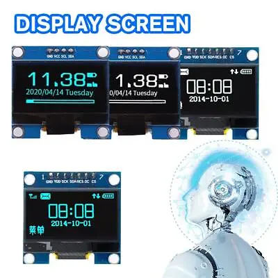 OLED Module 1.3 Inch LCD LED Display Screen White/Blue 128X64 SSD1306 Prof • $3.65