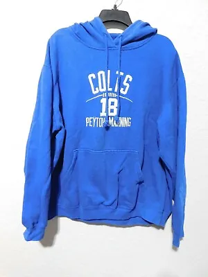 Peyton Manning #18 Indianapolis Colts Men's XL Hoodie Hooded Sweatshirt Reebok • $13.99