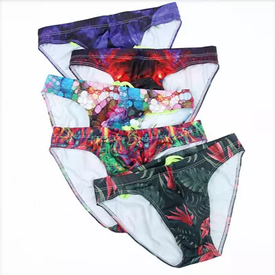 Mens Swim Briefs Low Waist Beach Swimsuit Gay Bikini Bathing Suit Trunks Shorts • $7.02