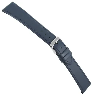 20mm Morellato High Quality Soft Genuine Italian Leather Blue Watch Band Reg 112 • $21.95