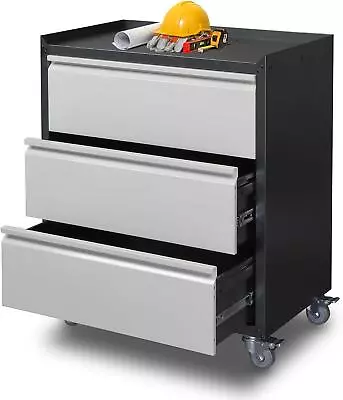 3 Drawers Tool Storage Chest Rolling Metal Storage Cabinet Mobile Garage Chest • $169.99