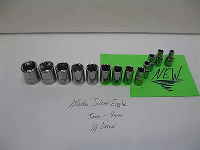 Matco Silver Eagle Tools 1/4 Drive Sockets Sold Each NEW! Metric • $9.05