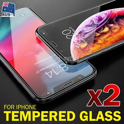 $3.45 • Buy For Apple IPhone 11 Pro Max XS Max XR X SE - 2x Tempered Glass Screen Protector