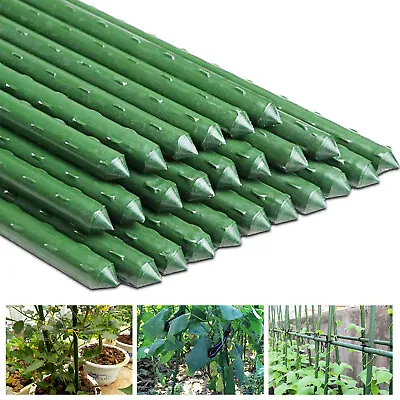 24  35  Garden Stakes Steel Plant Stakes For Flower Climbing Growing Pack Of 25 • $21.84