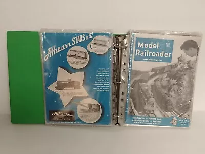 Set Of 12 - Vintage Model Railroader Magazine Binder January To December 1952 • $54.62