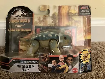 Mattel Jurassic World Attack Pack Camp Cretaceous Bumpy GMP71 Dinosaur Toy • $59.99