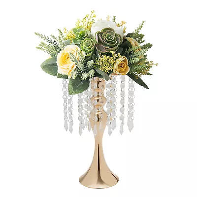 10Pack Crystal Flower Vases Gold Flower Stand For Wedding Table Centerpieces  • $125