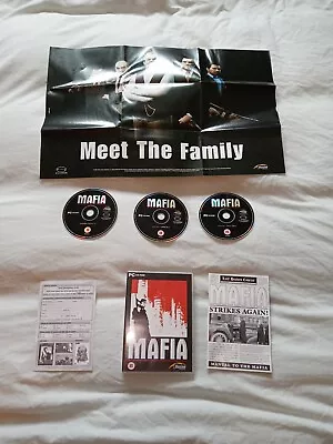 Mafia 1 Pc Game Cd Rom Complete Map Manual Illusion Shooter Crime Gangster Vgc • £12