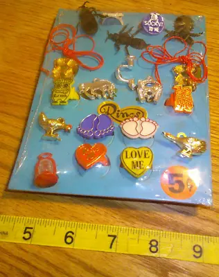 Vintage Display 5c Card Rings Charms Necklaces #jd311 • $25