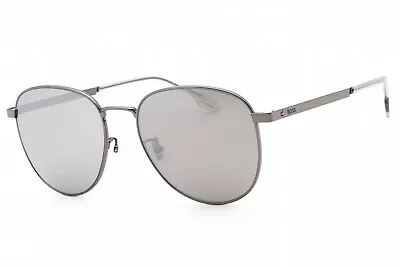 HUGO BOSS BOSS 1536/F/S 06LB T4 Sunglasses Ruthenium Frame Silver Lenses 57mm • $61.89