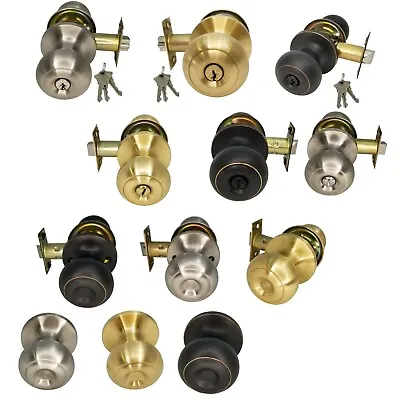 Door Knob Lock Entry Privacy Passage Dummy All Functions And Colors High Quality • $10.03