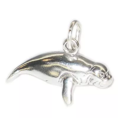 Manatee Sterling Silver Charm .925 X 1 Sea Cows And Manatees Charms --SFP_ • $43.51