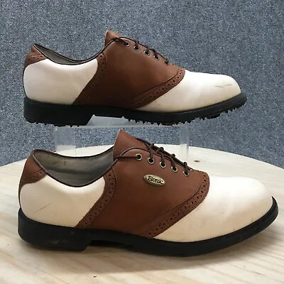 Etonic Difference Shoes Mens 10 M 2000 Gore-tex Oxford Golf 7512 Brown White • $23.39