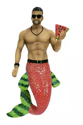 December Diamonds BIG MELON Merman Ornament -New In The Box! • $36.99