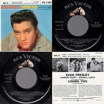 1S/1S (NM/NM) Elvis Presley   Loving You Vol. II   RCA Victor EPA 2-1515 1957 • $58