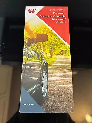 New AAA Delaware District Of Columbia Maryland Virginia State  Road Map 2023 • $8.99