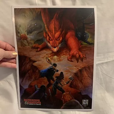 NEW Dungeons & Dragons 9X12 Authentic Promo Poster LIMITED Edition 2023 DND D&D • $5