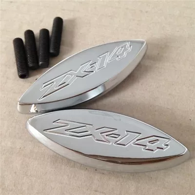 $10 • Buy Mirror Block Off Base For 2006-2009 Kawasaki Ninja Zx-14 Zx-14R Zx1400 Chrome