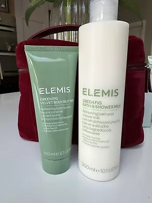 Elemis Green Fig Bath& Shower Milk + Velvet Body Butter(300ml100ml) • £17.50