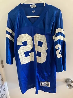 Marshall Faulk Indianapolis Colts Blue Football  Jersey Starter Adult Large • $14.67