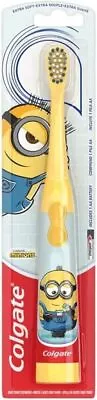 Colgate Minions Kids Toothbrush Battery-Powered Toothbrush For Kids With Extra • £6.40