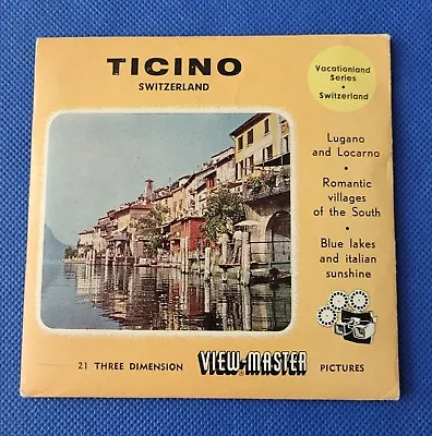 Scarce Sawyer's Ticino Switzerland 2039 2040 & 2042 View-master 3 Reels Packet  • $72