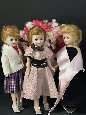 Lot Of 3 Vintage 1950’s Vogue Jill Fashion Dolls Original Outfits • $179