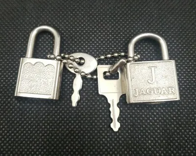 Jaguar Mini Luggage Pad Lock Silver Tone Working With 1 Key  • $14.99