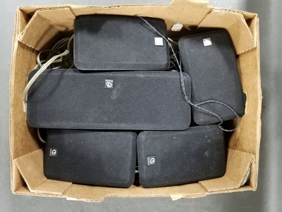 $29.99 • Buy Lot Of 5 Boston Acoustics MCS 160 Black Home Theater Speakers System With Cords
