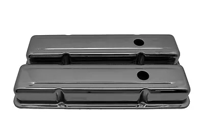 1958-86 Chevy Small Block 283-305-327-350-400 Short Steel Valve Covers - Bc • $38