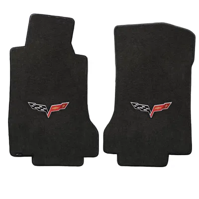 Lloyd Mats For 05-07.5 Corvette C6 2PC EBONY VELOURTEX Floor Mats Liners Carpets • $138.99