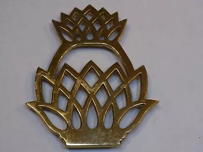 $29.99 • Buy Williamsburg Virginia Metalcrafters VA Brass Pineapple Trivet Vintage1975 10-46 