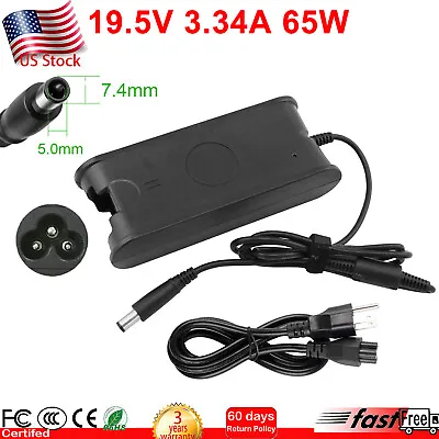 65W AC Adapter Charger For Dell Latitude/Inspiron/XPS/Vostro Power Supply Cord  • $11.49